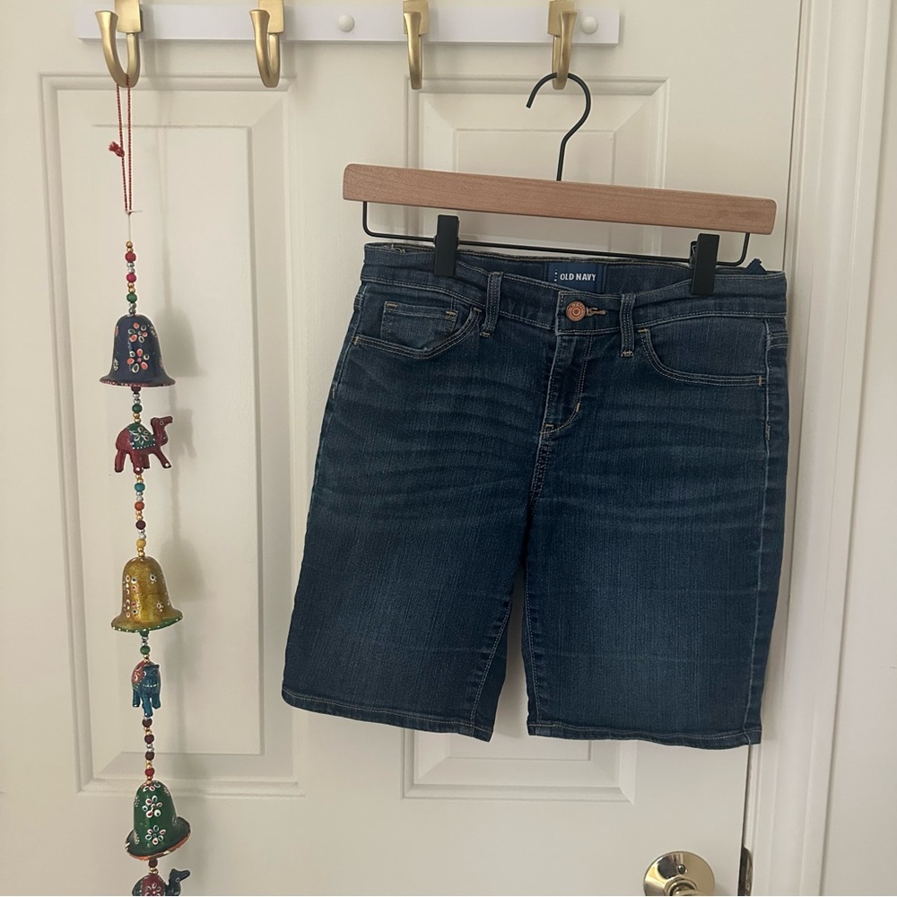 Old Navy Girl’s Adjustable Dark Blue Jean Shorts